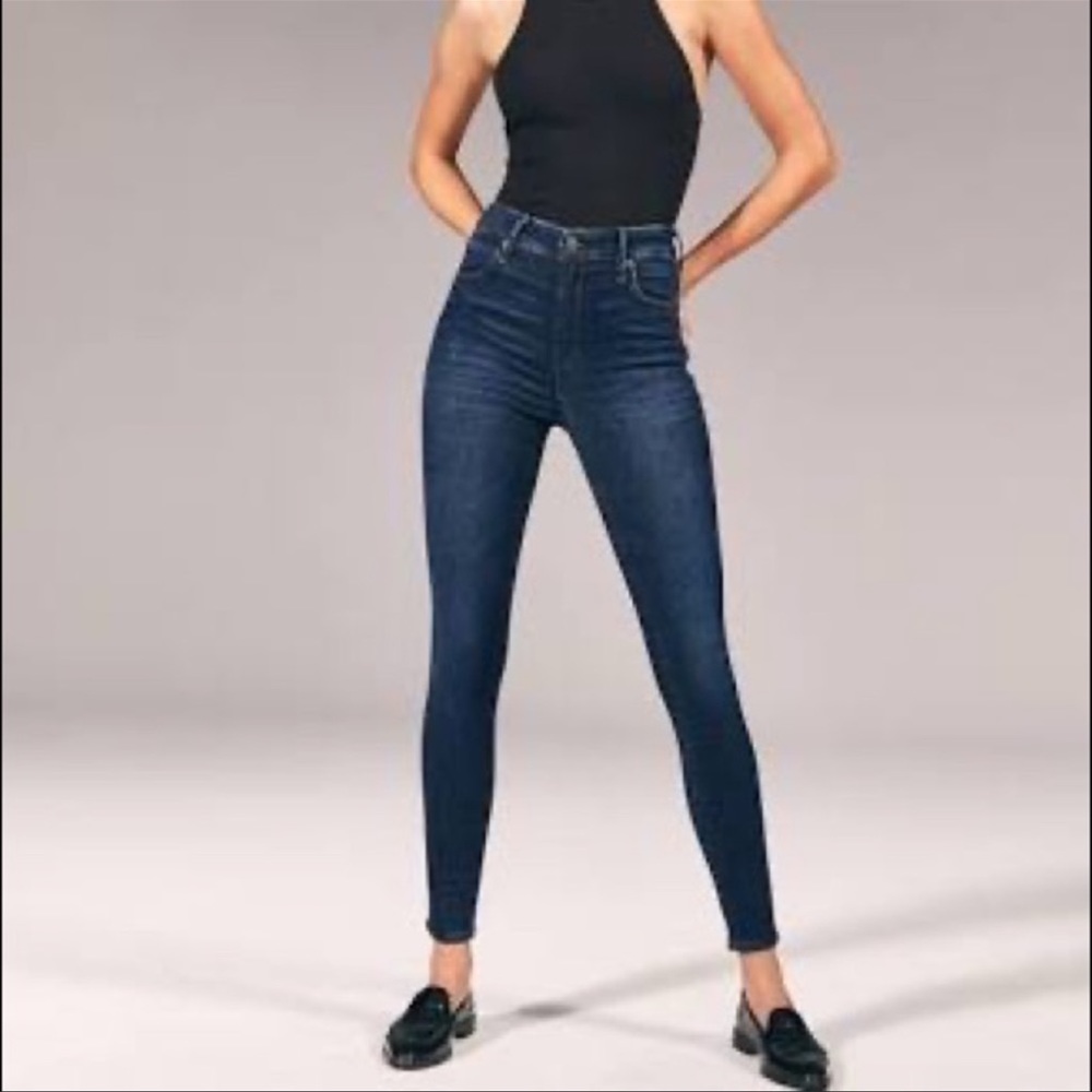 Abercrombie & Fitch Curve Love High Rise Super Skinny Jeans